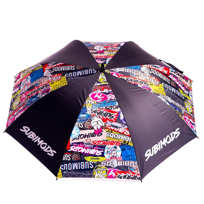 Subimods Official "Mixed Up" Umbrella Black - SM-3047 - Subimods.com