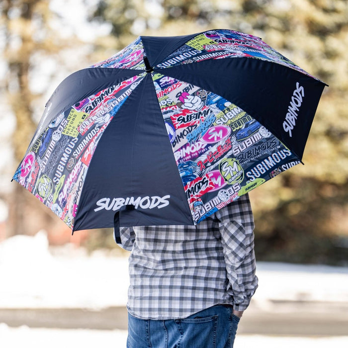Subimods Official "Mixed Up" Umbrella Black - SM-3047 - Subimods.com
