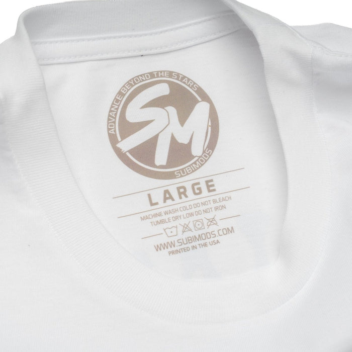 Subimods Official "Mod - E" Short Sleeve Shirt White - SM-3082-S - Subimods.com