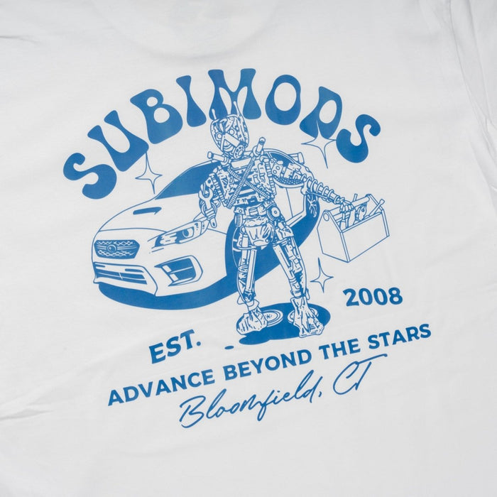 Subimods Official "Mod - E" Short Sleeve Shirt White - SM-3082-S - Subimods.com