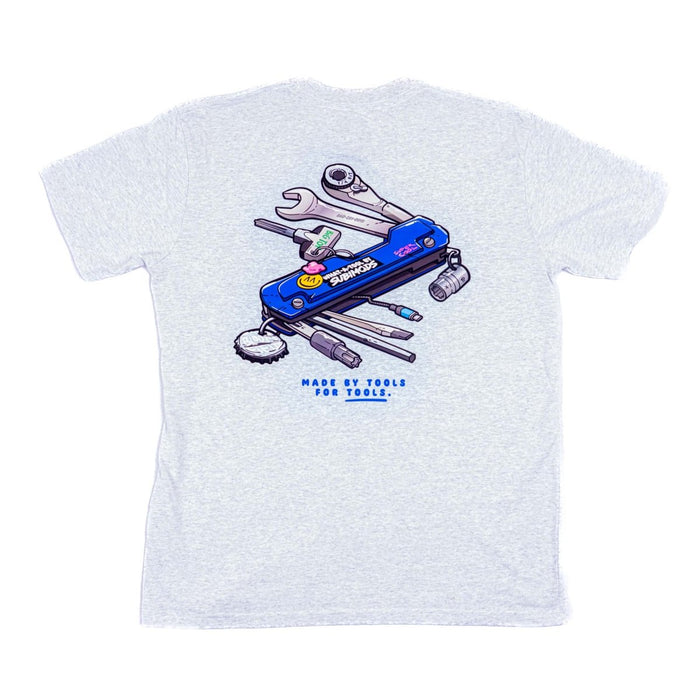 Subimods Official "Multi - Tool" Short Sleeve Shirt White Heather - SM - 2276 - S - Subimods.com