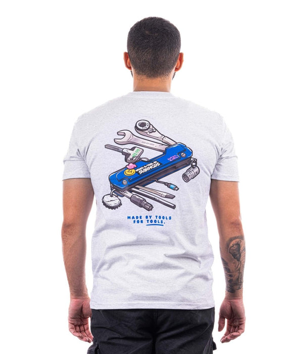 Subimods Official "Multi - Tool" Short Sleeve Shirt White Heather - SM - 2276 - S - Subimods.com