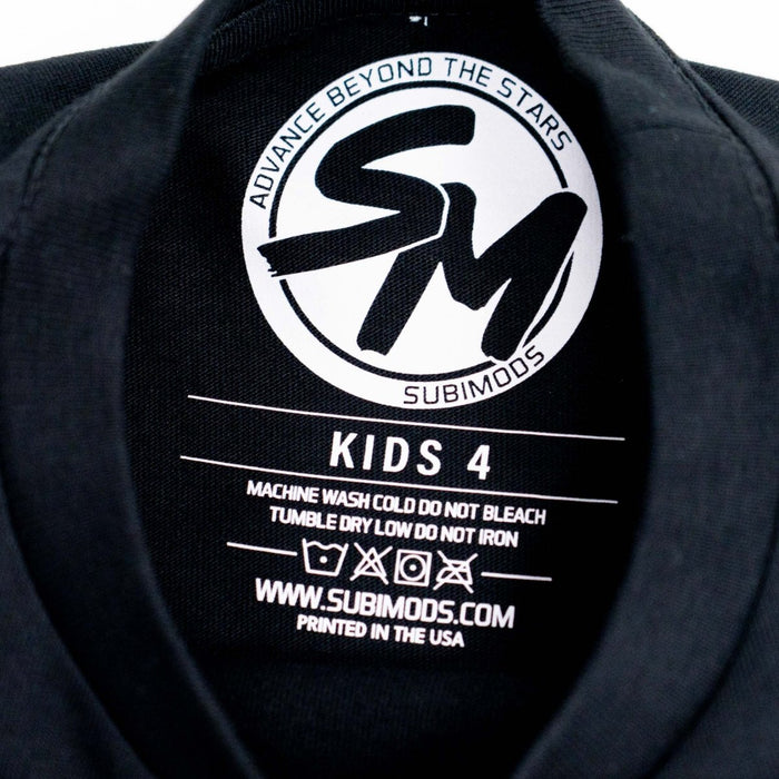 Subimods Official "My First Engine" Kids Short Sleeve Shirt Black - SM-3043-2 - Subimods.com