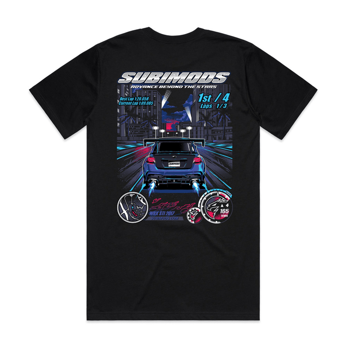 Subimods Official "NFS VIBES" Short Sleeve Shirt Black - SM-3124-S - Subimods.com