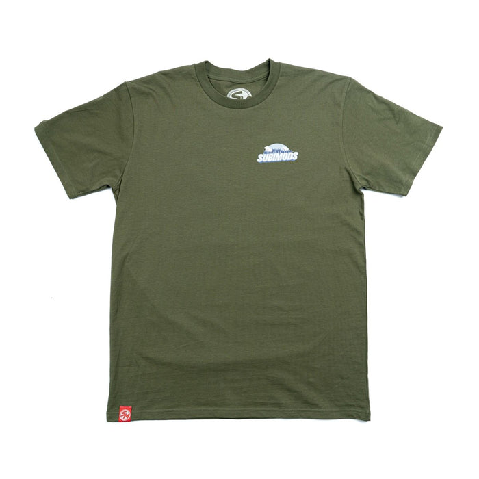 Subimods Official "Rally Over Everything" Short Sleeve Shirt Army Green - SM-2285-S - Subimods.com