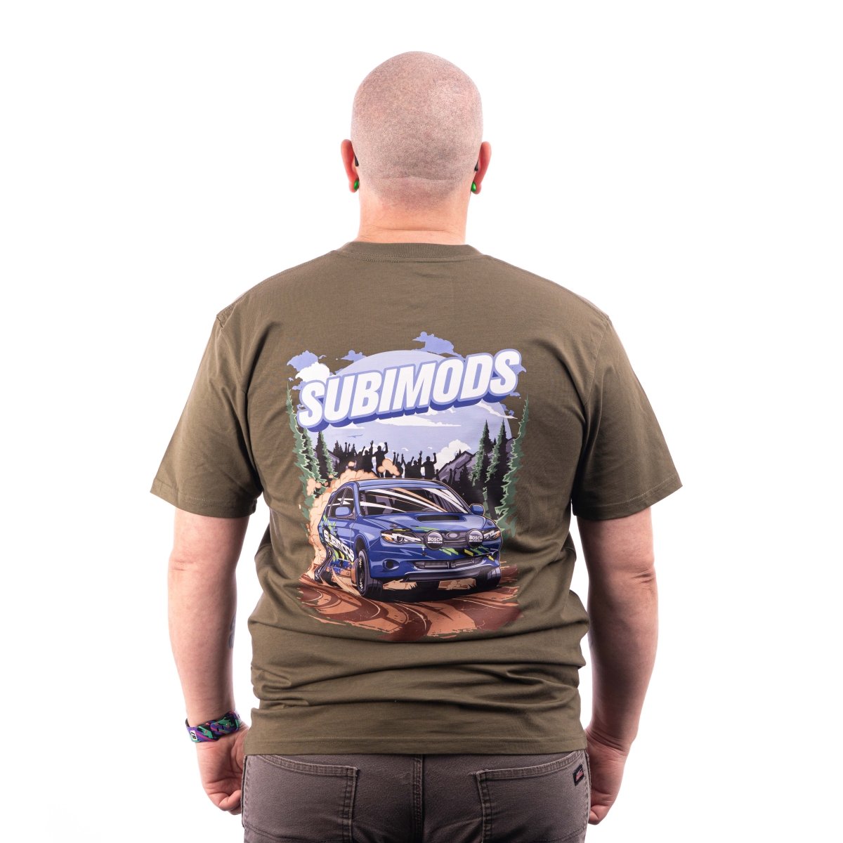 Subimods Rally Over Everything Army Green Shirt 2XL