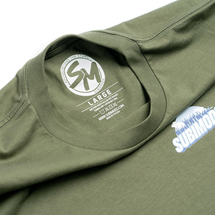 Subimods Official "Rally Over Everything" Short Sleeve Shirt Army Green - SM-2285-S - Subimods.com