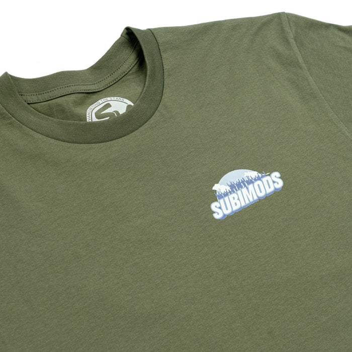 Subimods Official "Rally Over Everything" Short Sleeve Shirt Army Green - SM-2285-S - Subimods.com