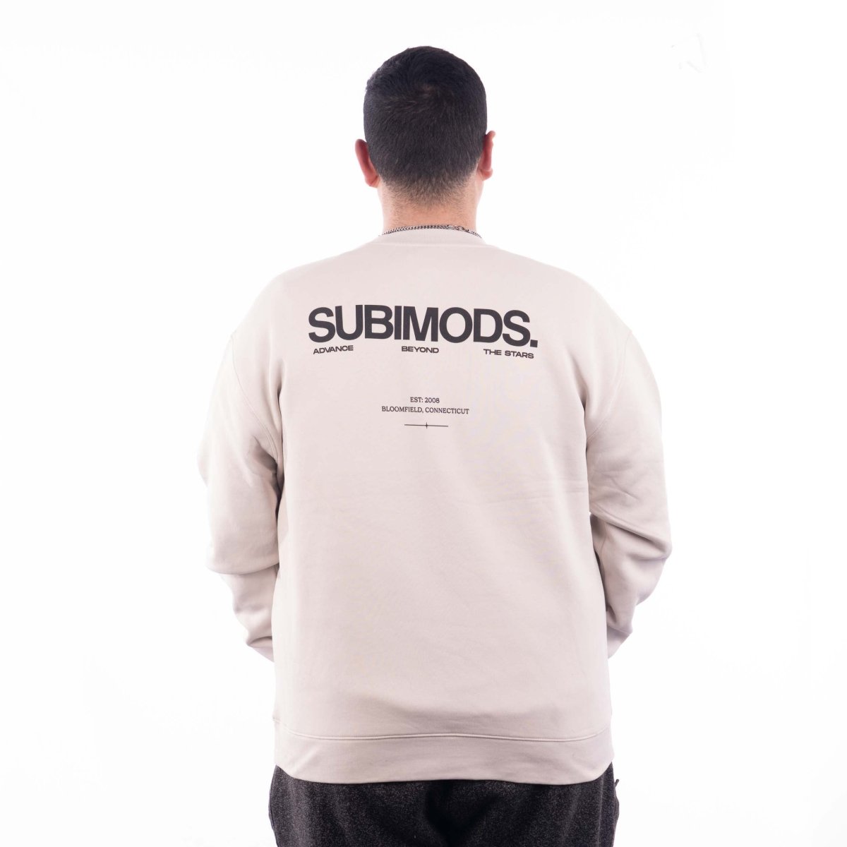 Subimods SM Type 5 Crew Neck Bone | Modern Enthusiast — Subimods.com