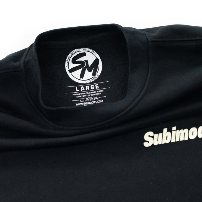 Subimods Official "SM Type 6" Crew Neck Black - SM-3038-S - Subimods.com
