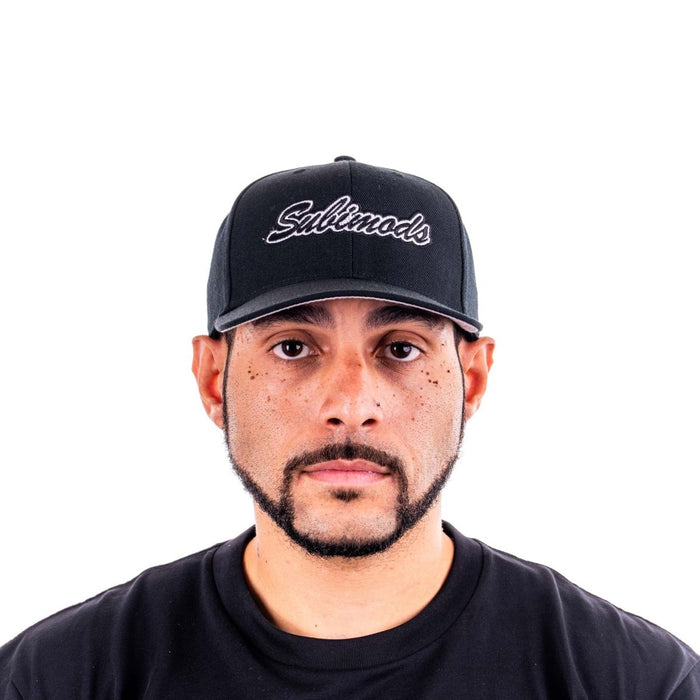 Subimods Official Snapback Cap Black w/ Stadium Style Logo - SM - 2224 - Subimods.com