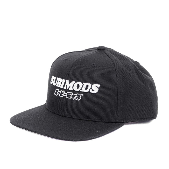 Subimods Official Snapback Cap Black w/ Urban Kanji Style Logo - SM - 2223 - Subimods.com
