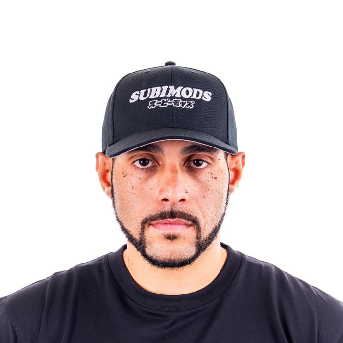 Subimods Official Snapback Cap Black w/ Urban Kanji Style Logo - SM - 2223 - Subimods.com