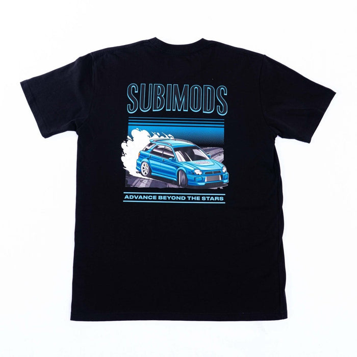 Subimods Official Street Legend Series "Drift Wagon" Short Sleeve Shirt Black - SM - 2211 - S - Subimods.com