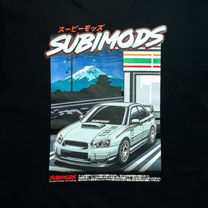Subimods Official Street Legend Series "Late Night" Hooded Sweatshirt Black - SM-2289-S - Subimods.com
