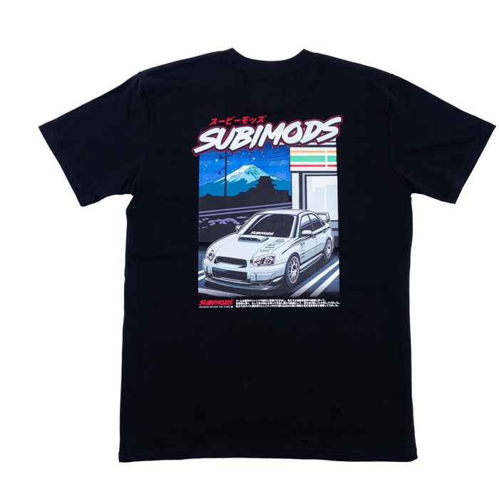 Subimods Official Street Legend Series "Late Night" Short Sleeve Shirt Black - SM - 2208 - S - Subimods.com