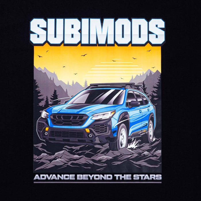 Subimods Official Street Legend Series "No Roads Needed" Short Sleeve Shirt Black - SM - 2216 - S - Subimods.com