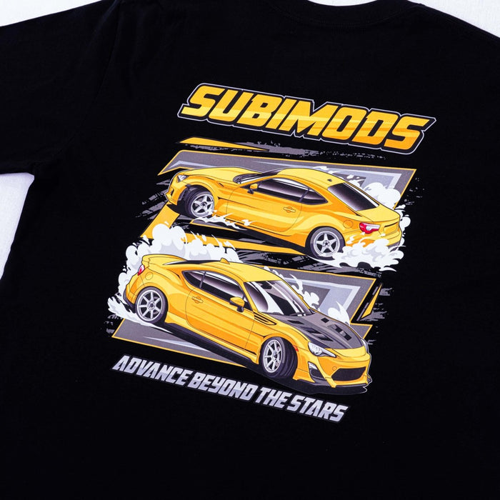 Subimods Official Street Legend Series "RWD vs AWD" Short Sleeve Shirt Black - SM - 2217 - S - Subimods.com