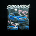 Subimods Official Street Legend Series "Sakura Rumble" Hooded Sweatshirt Black - SM-2291-S - Subimods.com