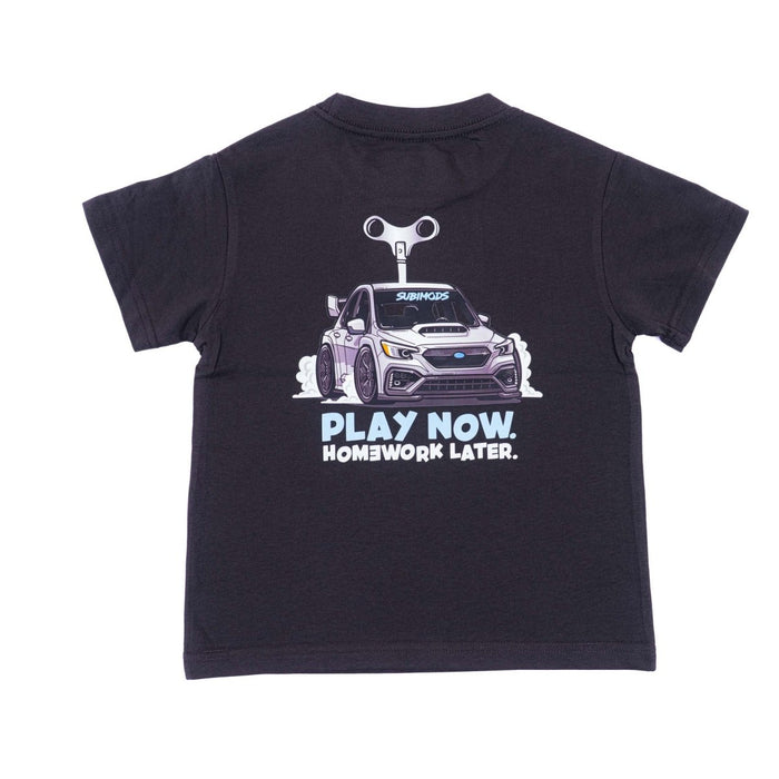 Subimods Official "Toy Car" Kids Short Sleeve Shirt Coal - SM - 2277 - 4 - Subimods.com