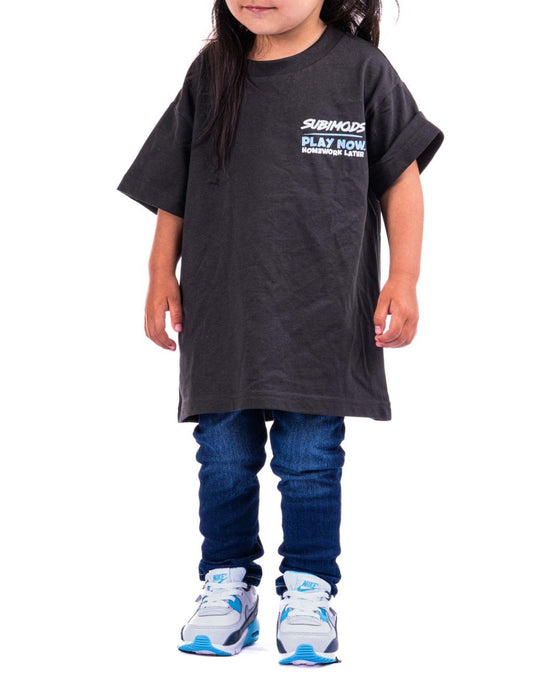 Subimods Official "Toy Car" Kids Short Sleeve Shirt Coal - SM - 2277 - 4 - Subimods.com