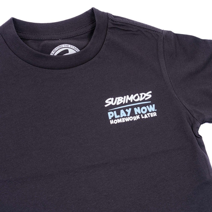 Subimods Official "Toy Car" Kids Short Sleeve Shirt Coal - SM - 2277 - 4 - Subimods.com