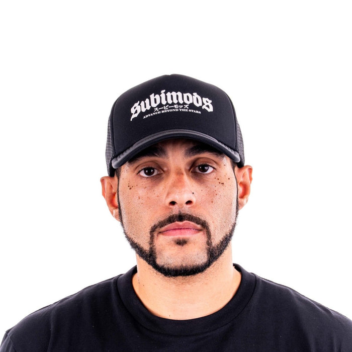 Subimods Official Trucker Cap Black w/ Street Style Logo - SM - 2221 - Subimods.com