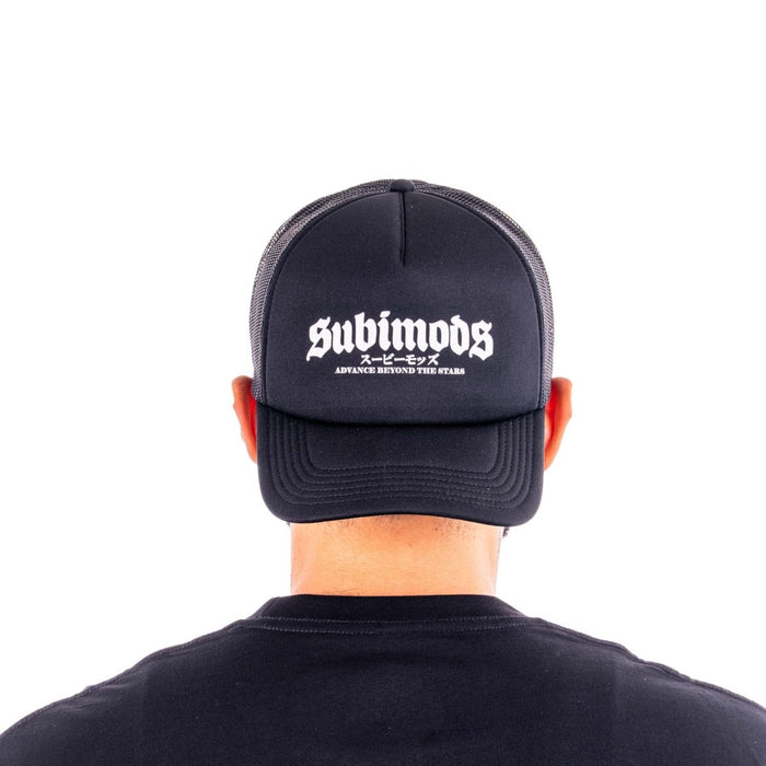 Subimods Official Trucker Cap Black w/ Street Style Logo - SM - 2221 - Subimods.com