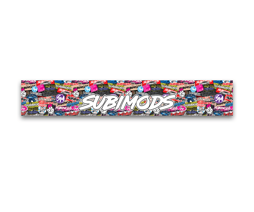 Subimods Official Twenty Twenty - Five Series "Mixed Up" Full Print Window Banner - SM - 2270 - Subimods.com