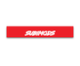 Subimods Official Twenty Twenty - Five Series Red Full Print Window Banner - SM - 2272 - Subimods.com