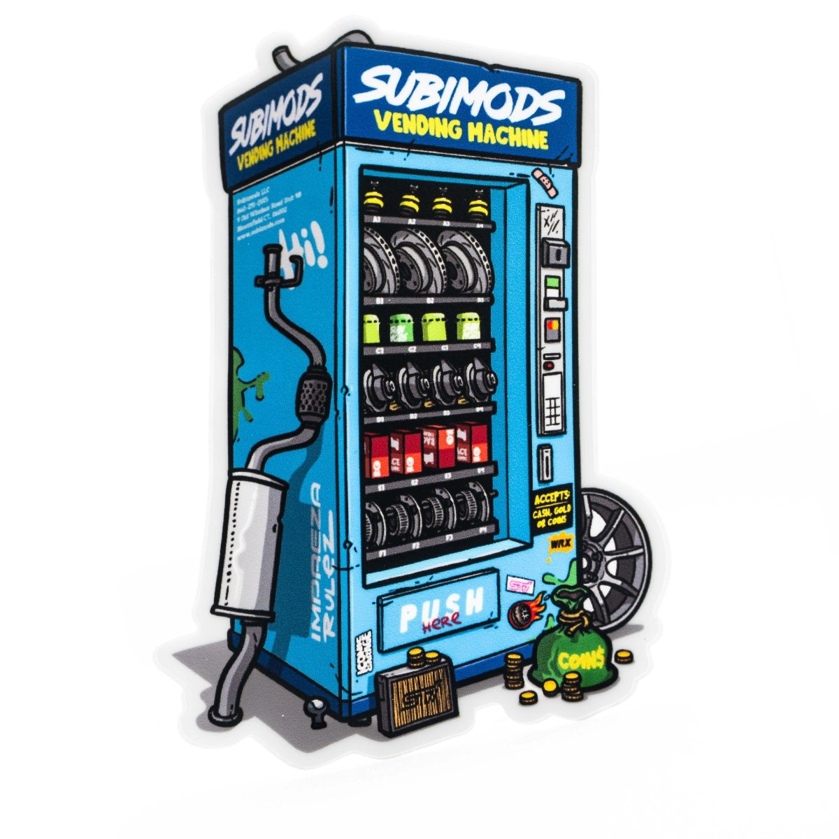 Subimods Vending Machine Sticker for Subaru WRX STI 2022+ — Subimods.com