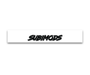 Subimods Official Twenty Twenty - Five Series White Full Print Window Banner - SM - 2273 - Subimods.com