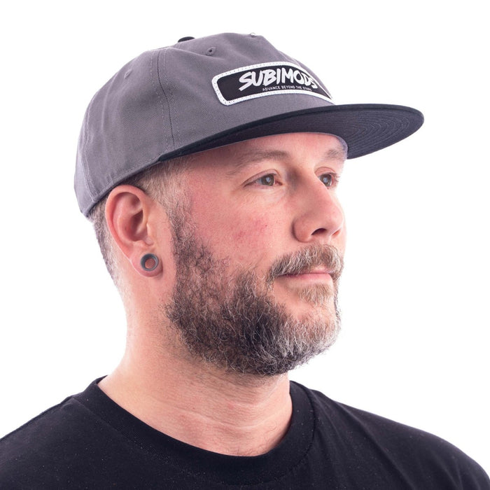 Subimods Official Two Tone Cap Gray - Black w/ "Patch" Style Logo - SM-3009 - Subimods.com