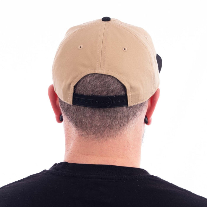 Subimods Official Two Tone Cap Khaki - Black w/ "Patch" Style Logo - SM-3008 - Subimods.com