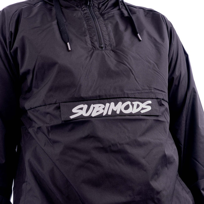 Subimods Official Windbreaker Black w/ OG Style Logo - SM-3010-S - Subimods.com