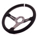 Subimods X Grip Royal Brute 350mm Deep Dish Steering Wheel w/ Black Suede Grip, White Stitching, and White TDC Stripe - GRSW-BRT-S-BKWH-TDCWH-SUBI - Subimods.com