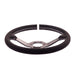 Subimods X Grip Royal Brute 350mm Deep Dish Steering Wheel w/ Black Suede Grip, White Stitching, and White TDC Stripe - GRSW-BRT-S-BKWH-TDCWH-SUBI - Subimods.com