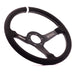 Subimods X Grip Royal Brute 350mm Deep Dish Steering Wheel w/ Black Suede Grip, White Stitching, and White TDC Stripe - GRSW-BRT-S-BKWH-TDCWH-SUBI - Subimods.com