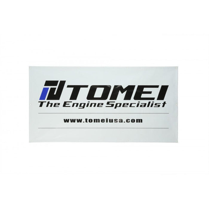 Tomei Engine Specialist Banner - White - TG301B - 0000A - Subimods.com