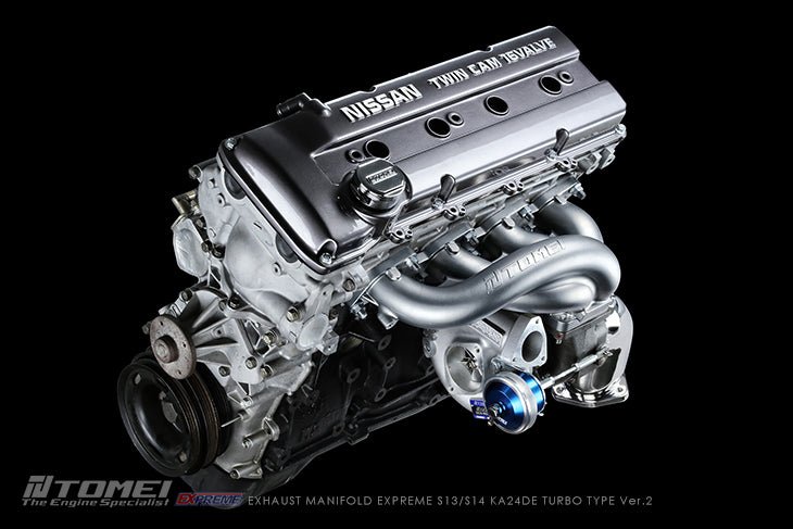 Tomei Expreme Exhaust Manifold Turbo Type Ver. 2 1991 - 1998 Nissan 240sx - TB601A - NS16B - Subimods.com