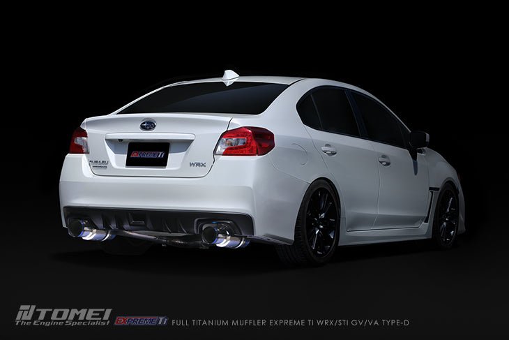 Tomei Expreme Ti Titanium Type - D Dual Exit Catback Exhaust 2011 - 2021 WRX Sedan / 2011 - 2021 STI Sedan - TB6090 - SB02D - Subimods.com