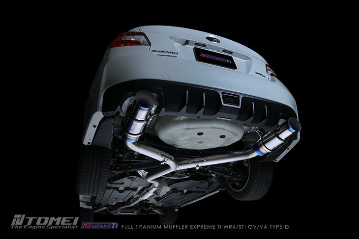 Tomei Expreme Ti Titanium Type - D Dual Exit Catback Exhaust 2011 - 2021 WRX Sedan / 2011 - 2021 STI Sedan - TB6090 - SB02D - Subimods.com