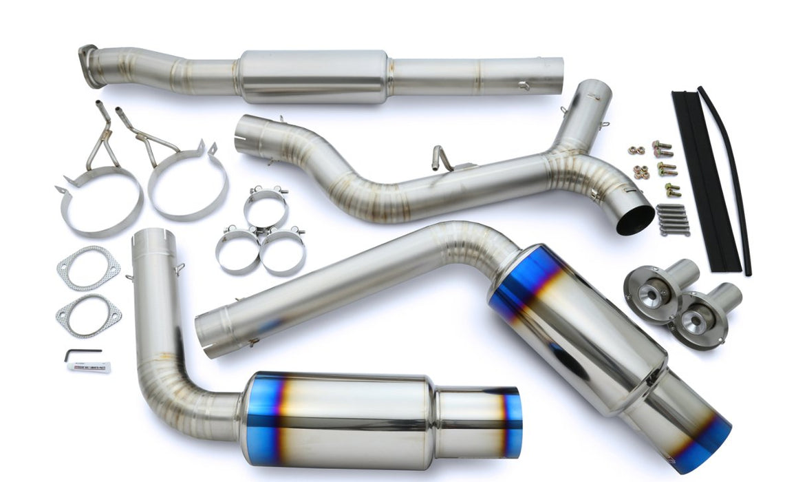 Tomei Expreme Ti Titanium Type - D Dual Exit Catback Exhaust 2011 - 2021 WRX Sedan / 2011 - 2021 STI Sedan - TB6090 - SB02D - Subimods.com