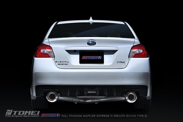 Tomei Expreme Ti Titanium Type - D Dual Exit Catback Exhaust 2011 - 2021 WRX Sedan / 2011 - 2021 STI Sedan - TB6090 - SB02D - Subimods.com