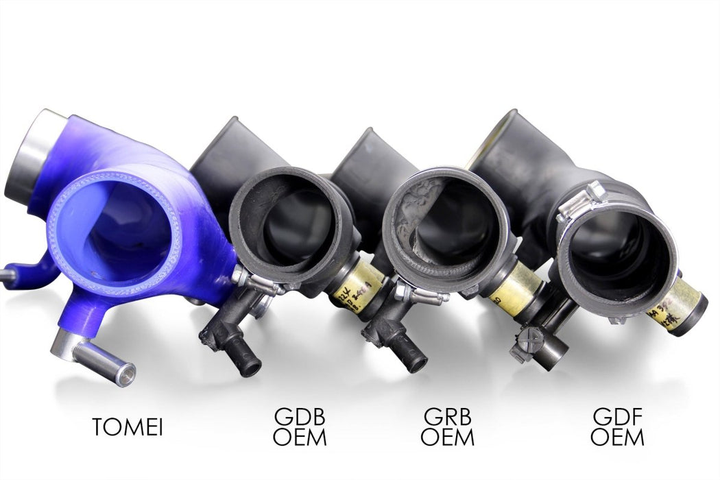 Tomei Silicone Turbo Inlet Hose Black 2002-2007 WRX / 2004-2021 STI / 2004-2008 FXT - TB301A-SB01B - Subimods.com