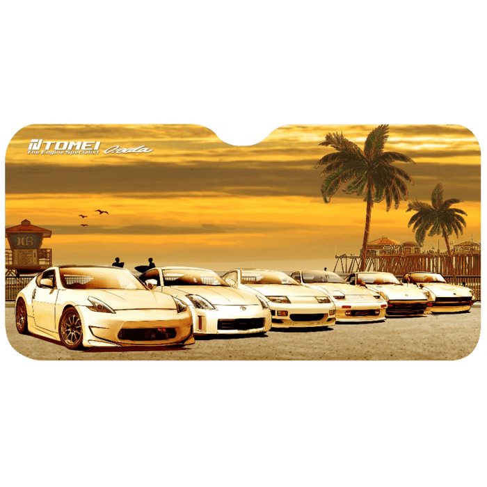 Tomei Z Car Sunset Huntington Beach Sun Shade - TG701A - NS00E - Subimods.com