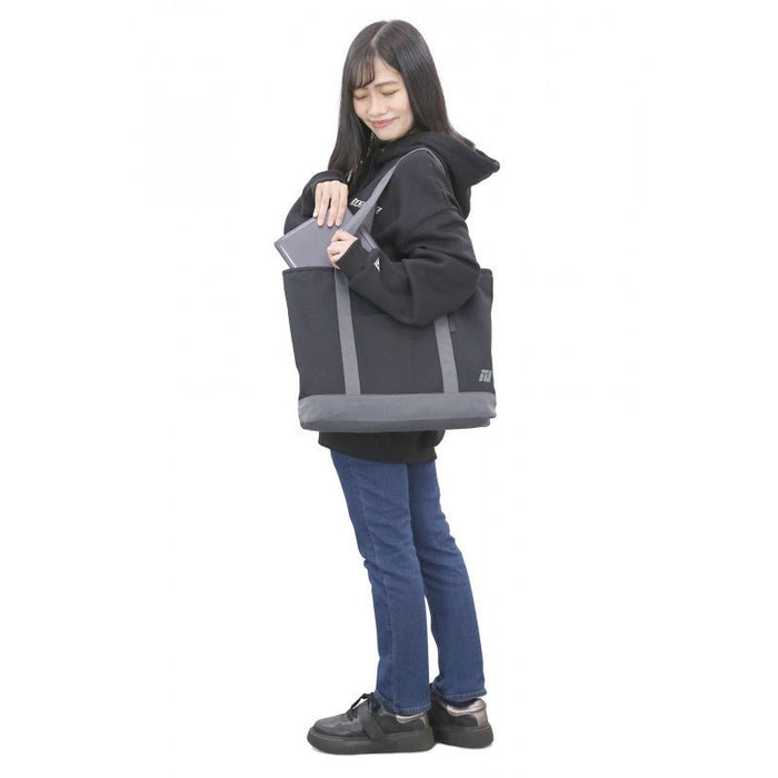 Tomei Zip Tote Bag - Black - TH701A - 0000A - Subimods.com