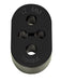 Torque Solution 12MM Black Exhaust Hanger Standard Length 2008 - 2021 WRX / 2008 - 2021 STI / 2005 - 2009 LGT / 2013 - 2021 BRZ - TS - EH - 012 - Subimods.com