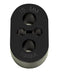 Torque Solution 15MM Black Exhaust Hanger Standard Length 1993 - 2007 Impreza / 2002 - 2007 WRX / 2004 - 2007 STI / 2004 - 2005 Forester XT - TS - EH - 015 - Subimods.com