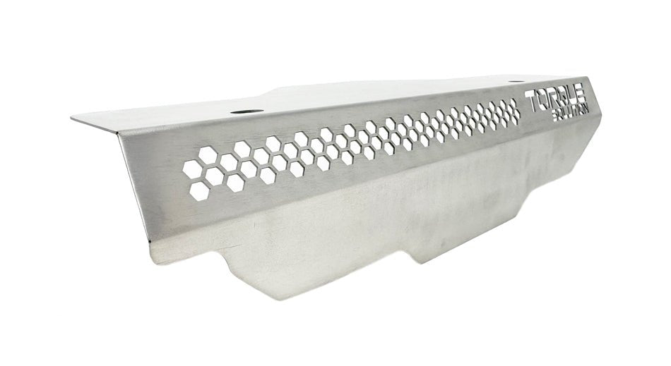Torque Solution Belt Cover Titanium Brushed Raw 2002 - 2014 WRX / 2004 - 2021 STI - TS - SU - 879 - RW - Subimods.com